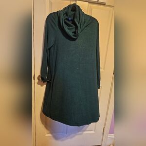 Apt. 9 L Green Flowy Sweater Dress